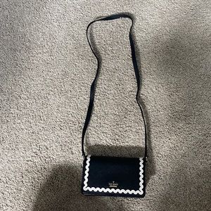 EUC Kate Spade Black and White Crossbody Purse